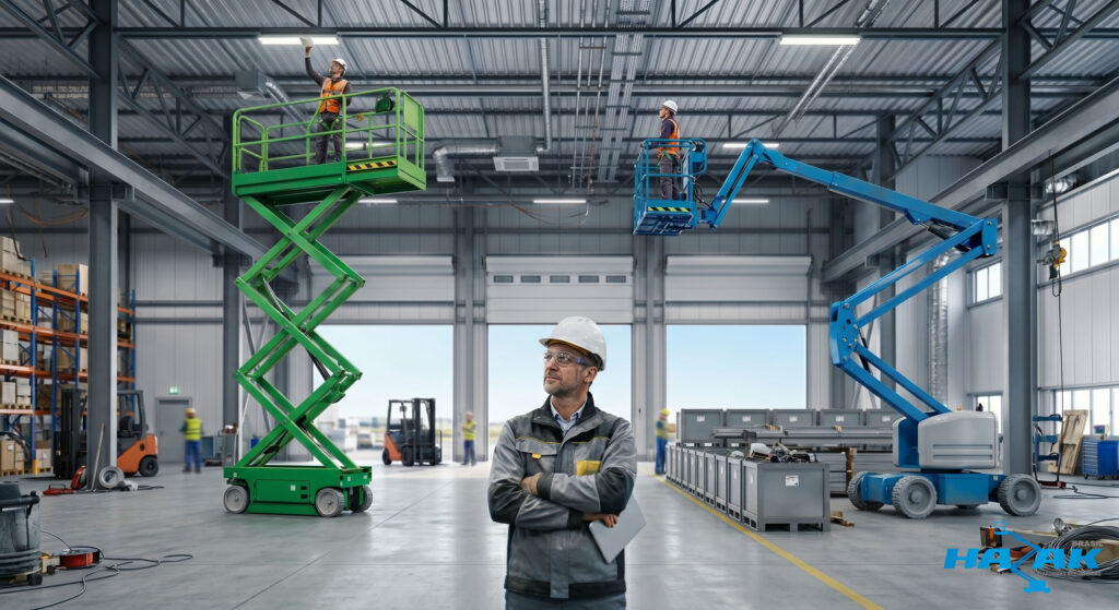 Plataforma Elevatória: Tesoura ou Articulada?